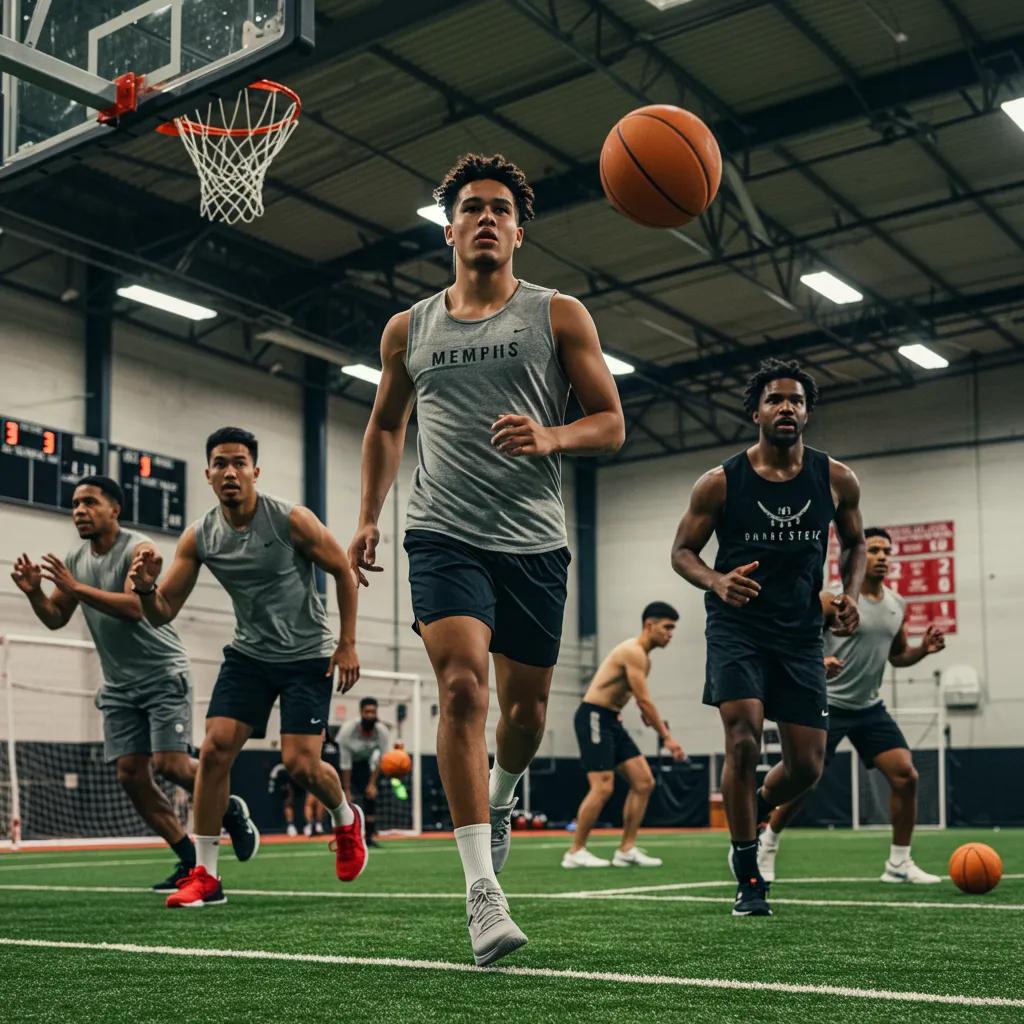 Athletes in action at a Memphis sports facility, highlighting sports injury prevention and recovery