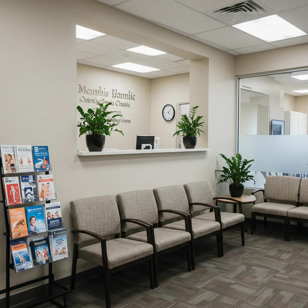 Modern Memphis orthopaedic clinic interior emphasizing patient comfort and advanced care