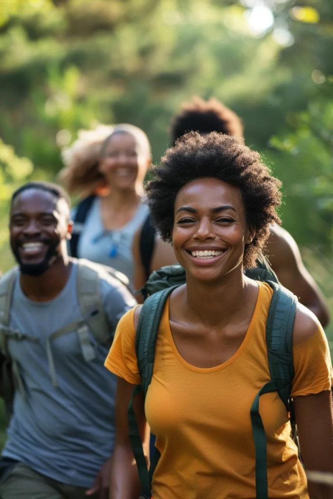 Diverse individuals enjoying outdoor activities, representing non-surgical knee pain treatment options